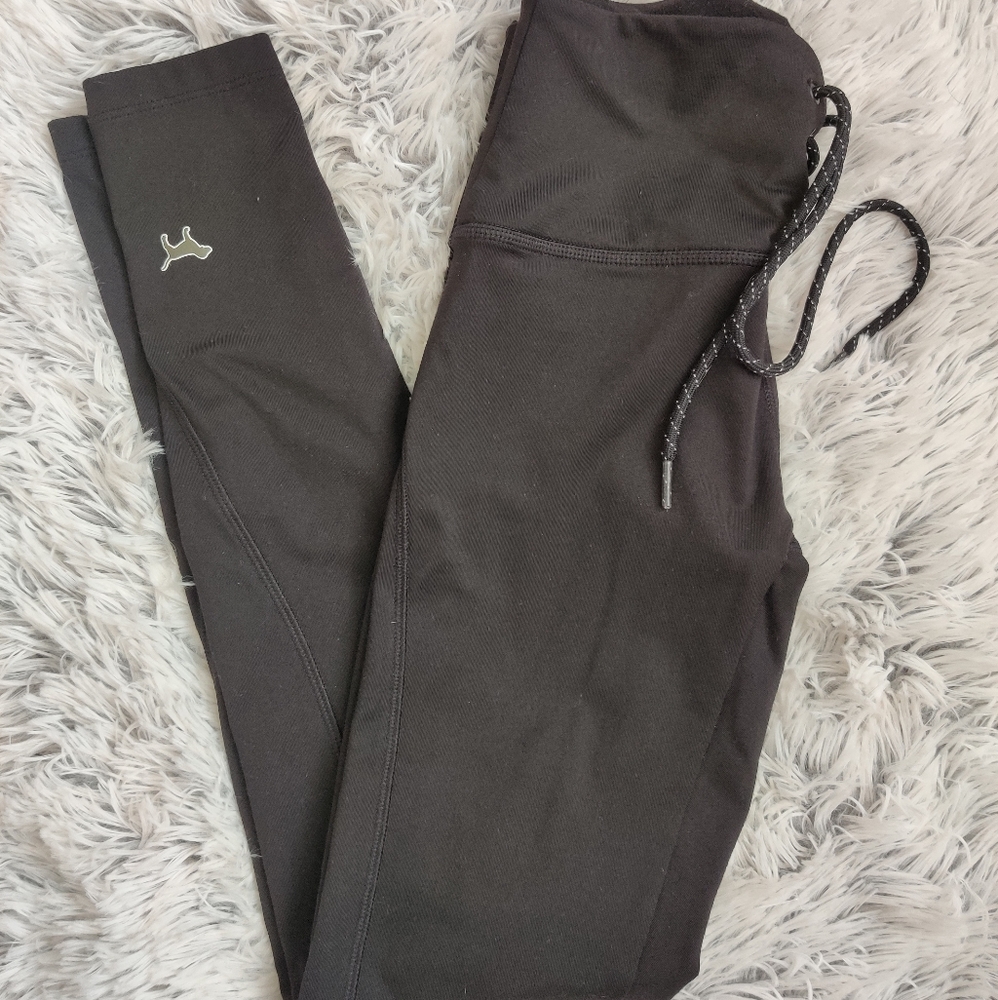 Victoria Secret Pink Cozy Lace Up Leggings